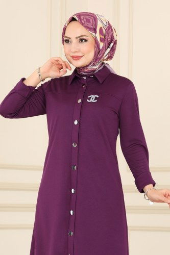 moda selvim 1514UKB139 ارجواني طقم - Thumbnail
