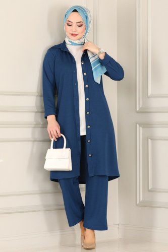 moda selvim 1514UKB139 ياقوتي طقم - Thumbnail