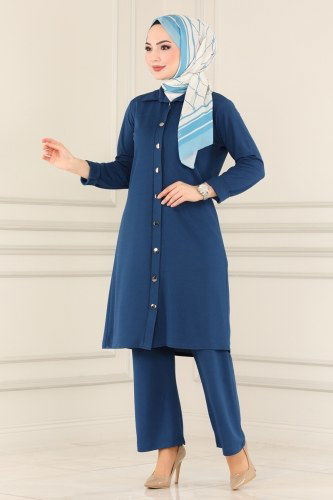 moda selvim 1514UKB139 ياقوتي طقم - Thumbnail
