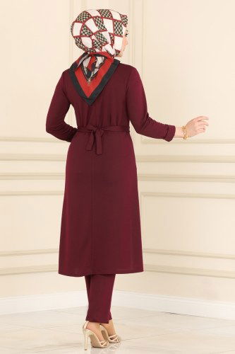 moda selvim Combine 1528UKB139 Claret Red - Thumbnail