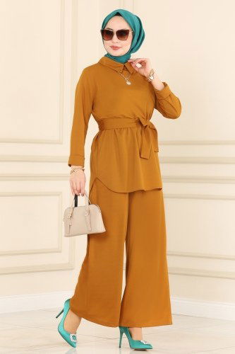 moda selvim Combine 1539UKB139 Mustard - Thumbnail