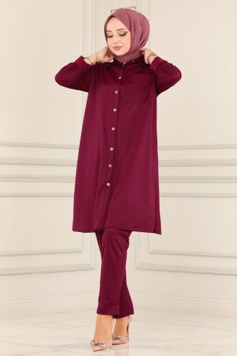 moda selvim Combine 1547UKB139 Damson - Thumbnail