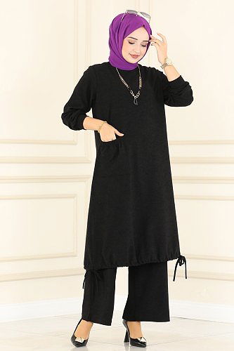 moda selvim Combine 157DVL817 Black - Thumbnail