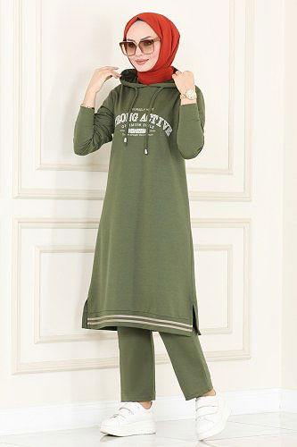 moda selvim Combine 166DVL817 Khaki - Thumbnail