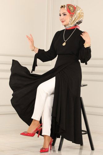 moda selvim 180MP806 اسود طقم - Thumbnail