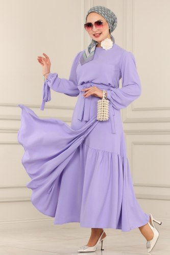 moda selvim 180MP806 ارجواني فاتح طقم - Thumbnail