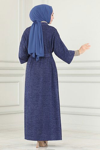 moda selvim Combine 186DVL817 Indigo&Light Brown - Thumbnail