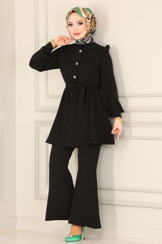 moda selvim Combine 1905USL762 Black - Thumbnail