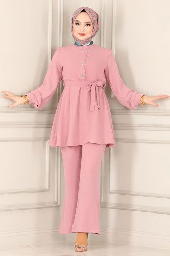 moda selvim 1905USL762 الزهري طقم - Thumbnail