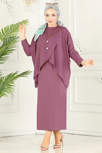 moda selvim Combine 1985UKB139 Dark Lilac - Thumbnail