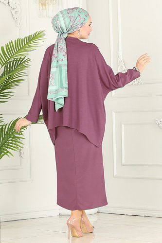 moda selvim Combine 1985UKB139 Dark Lilac - Thumbnail