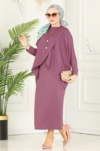 moda selvim Combine 1985UKB139 Dark Lilac - Thumbnail