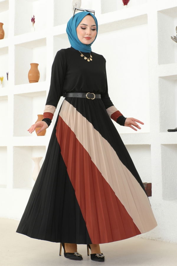 Modaselvim Hijab Combinations Combine 2006MEY846 Black