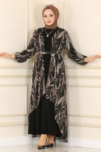 moda selvim Combine 2049BLL803 Black - Thumbnail