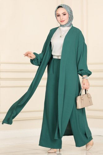 moda selvim 2050BLL803 تركوازي طقم - Thumbnail
