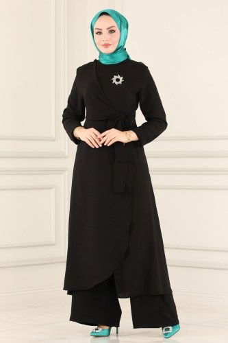 moda selvim Combine 2054BLL803 Black - Thumbnail
