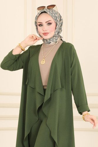 moda selvim Combine 2060BLL803 Khaki&Vision - Thumbnail