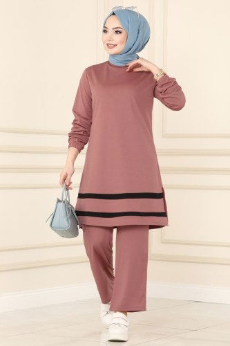 moda selvim 2213SL432 الزهري طقم - Thumbnail