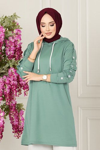 moda selvim 228DVL817 تركوازي&السكري طقم - Thumbnail