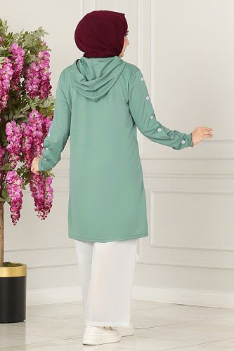 moda selvim 228DVL817 تركوازي&السكري طقم - Thumbnail