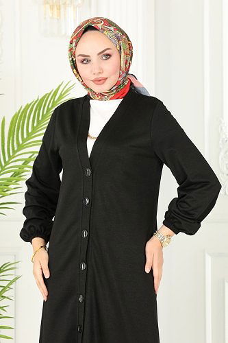 moda selvim 238DVL817 اسود طقم - Thumbnail