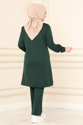 moda selvim 2421SL432 الزيتي طقم - Thumbnail