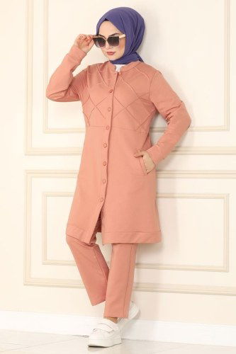 moda selvim 2422SL432 الزهري طقم - Thumbnail