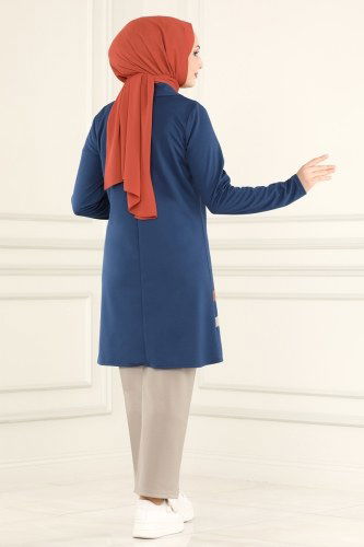 moda selvim Combine 2423SL432 Indigo&Light Brown - Thumbnail