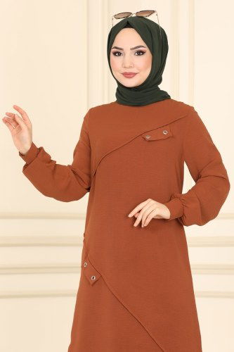 moda selvim 2426SL432 رملي طقم - Thumbnail