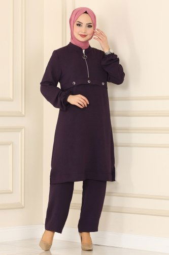 S.L. - 2429SL432 بنفسجي غامق طقم