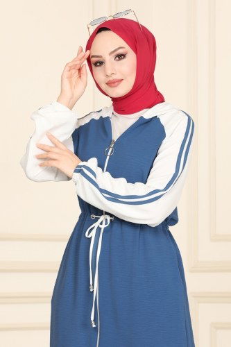 moda selvim 2438SL432 لون بيج فاتح طقم - Thumbnail
