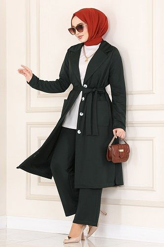 moda selvim 2489SL432 الزيتي طقم - Thumbnail