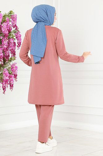 moda selvim 3001ASY563 الزهري طقم - Thumbnail