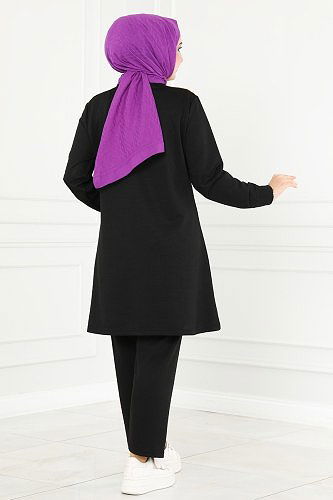 moda selvim Combine 3001ASY563 Mustard&Black - Thumbnail