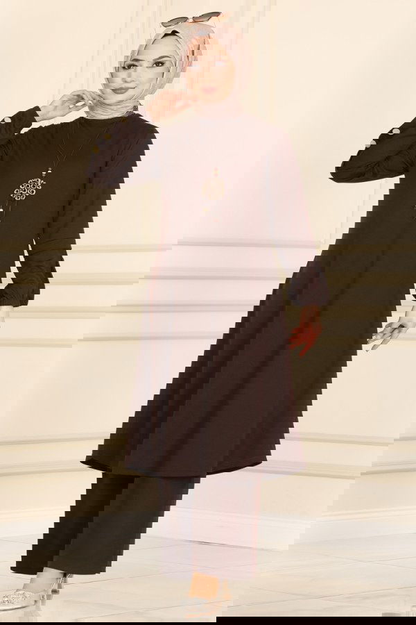 Modaselvim الاطقم 3002YNS793 البني طقم