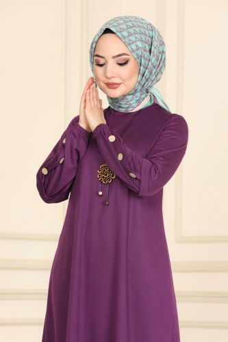 moda selvim Combine 3002YNS793 Purple - Thumbnail
