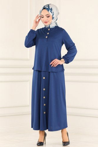 moda selvim 3004YNS793 ياقوتي طقم - Thumbnail