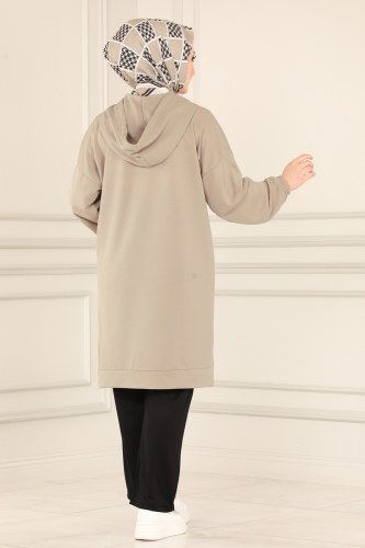moda selvim 3005YNS793 لون فيزيون مع أسود طقم - Thumbnail