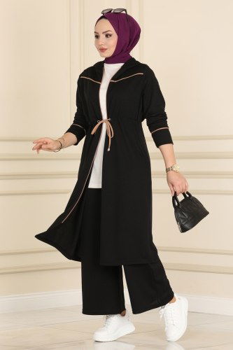 moda selvim Combine 3006MRT754 Black - Thumbnail