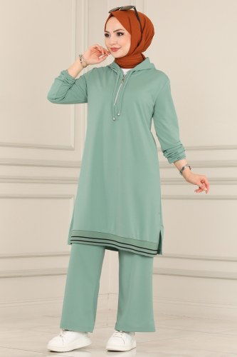 moda selvim 3022MNT741 تركوازي طقم - Thumbnail