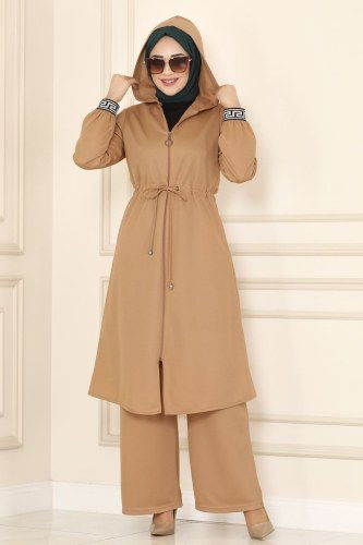 moda selvim 3039HN218 لحمي طقم - Thumbnail