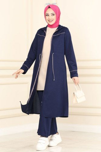 moda selvim Combine 3046HN218 Navy Blue - Thumbnail
