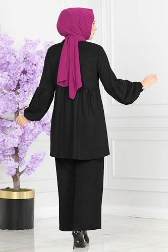 moda selvim Combine 4005YNS793 Black - Thumbnail