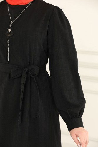 moda selvim 4012RMZ787 اسود طقم - Thumbnail