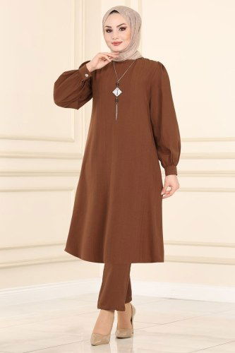 moda selvim Combine 4012RMZ787 Brown - Thumbnail