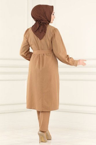 moda selvim 4012RMZ787 لحمي طقم - Thumbnail