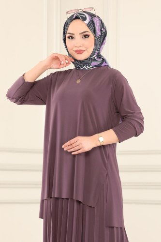 moda selvim Combine 4125AF356 Dark Lilac - Thumbnail