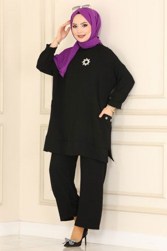 moda selvim Combine 4170AF356 Black - Thumbnail