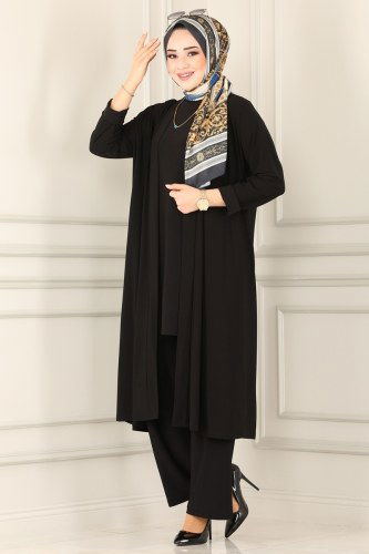 moda selvim Combine 4171AF356 Black - Thumbnail