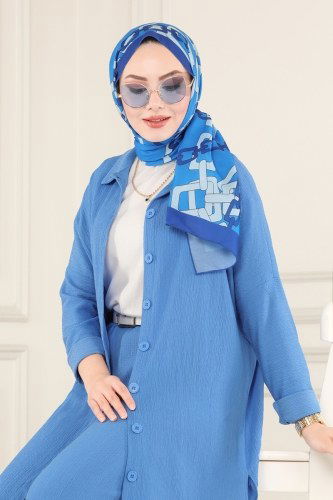 moda selvim Combine 4177AF356 Blue - Thumbnail